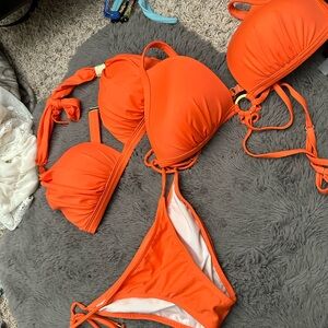 Vibrant Orange Bikini Set